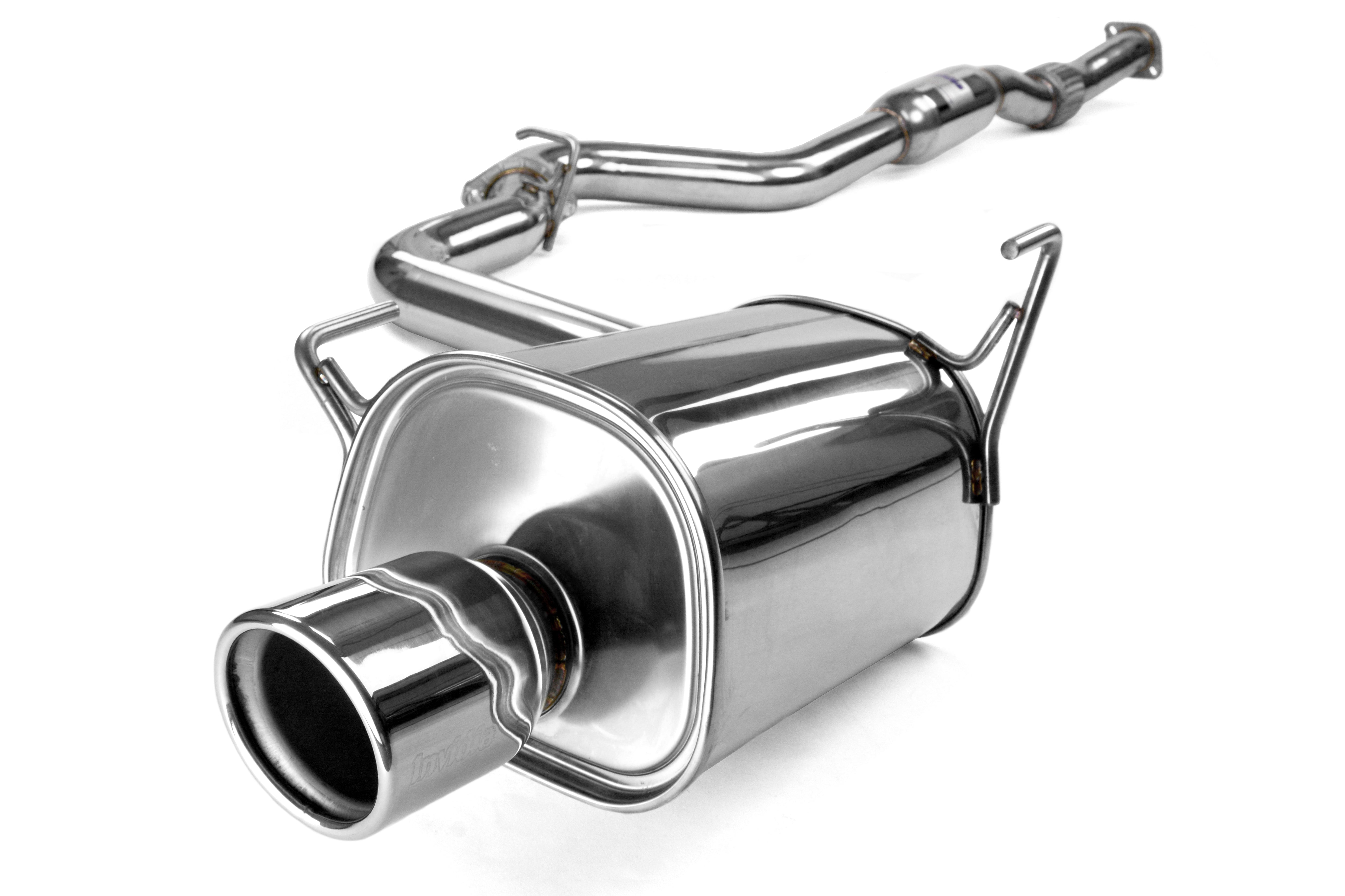 Invidia Q300 Single Exit Cat Back Exhaust - Stainless Steel Tip - 2015-2021 Subaru WRX / STI